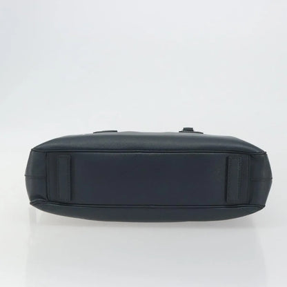 Prada Zip Around Saffiano Leather, Navy, Leather, Briefcase