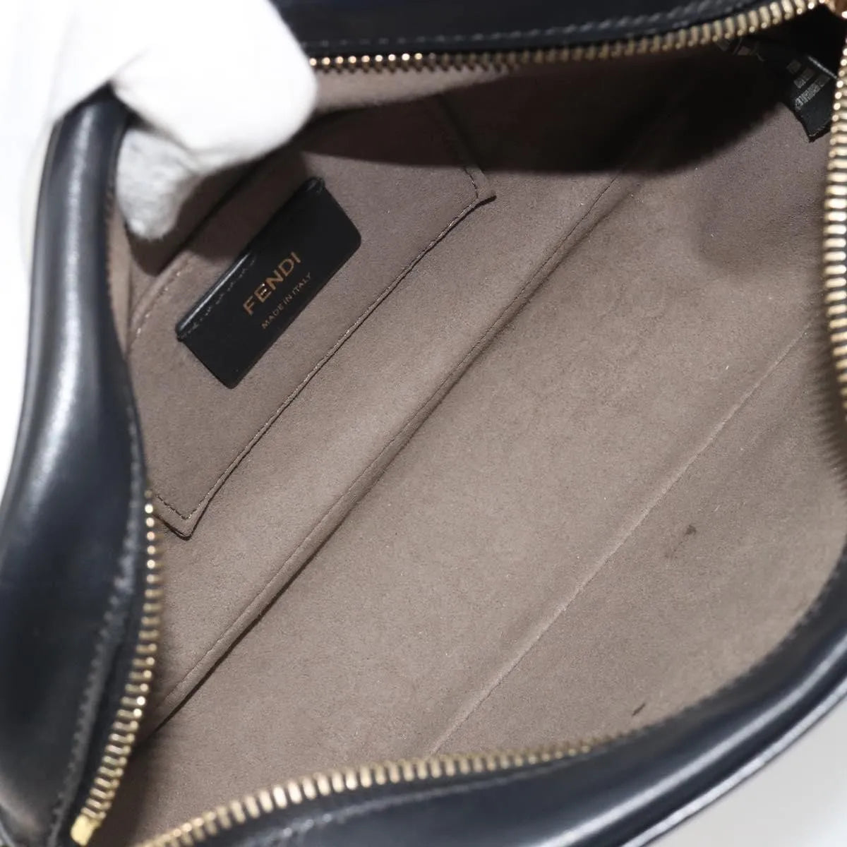 Fendi F is Fendi Camera Leather, Navy, Leather, Shoulder Bag