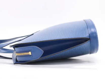 Louis Vuitton Saint Jacques Epi Leather, Blue, Leather, Handbag
