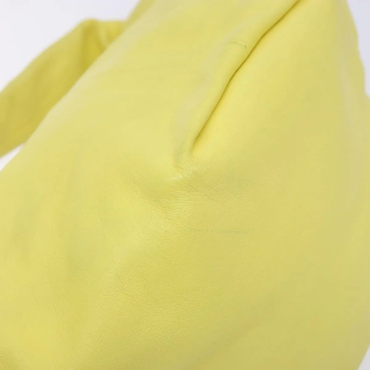 Bottega Veneta Double Knot Hobo Leather, Yellow, Leather, Handbag