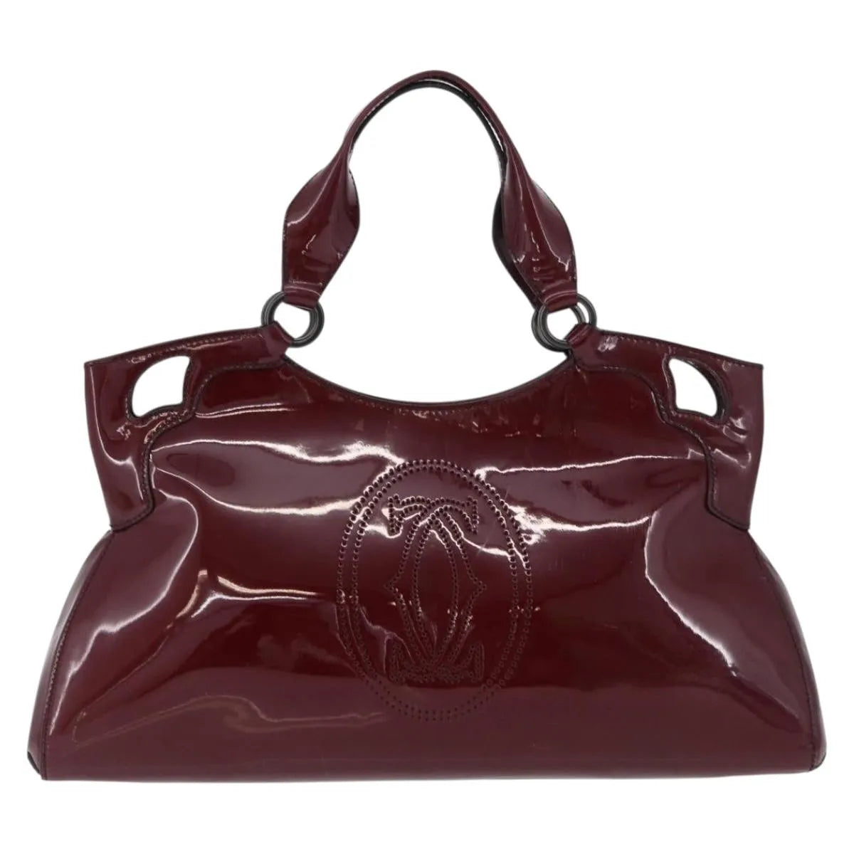 Cartier Marcello Patent leather, Burgundy, Patent Leather, Handbag