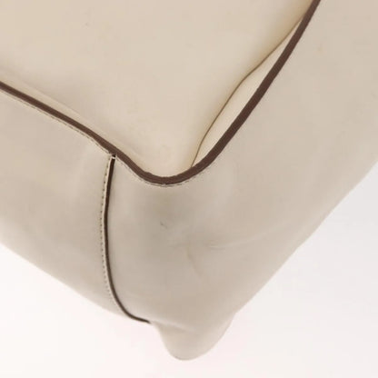 Stella McCartney Alter Tote Perforated Faux Leather, White, Synthetic, Tote Bag