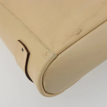 Gucci Vintage Flat Messenger Leather, Beige, Leather, Shoulder Bag
