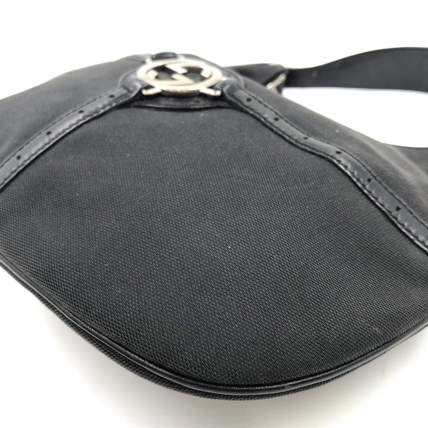 Gucci Reins Web Hobo Canvas, Black, Canvas, Handbag