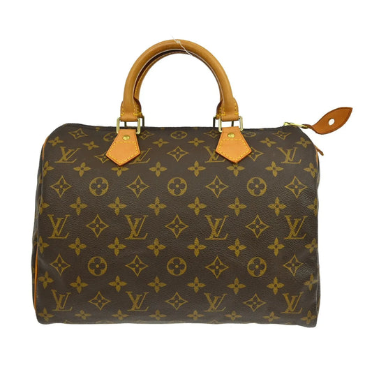 Louis Vuitton Speedy Monogram, Brown, Canvas, Handbag