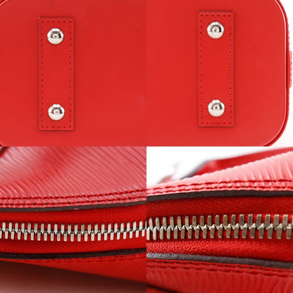 Louis Vuitton Alma Epi Leather, Red, Leather, Handbag