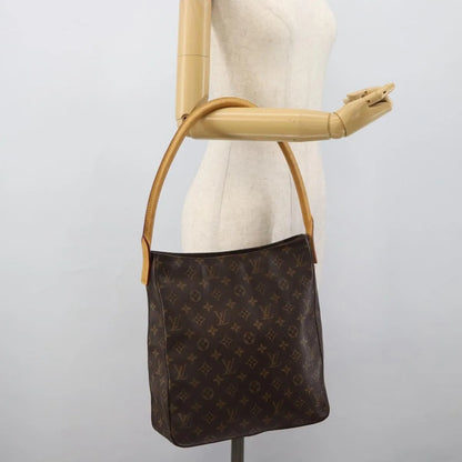 Louis Vuitton Looping Monogram Canvas, Brown, Canvas, Handbag