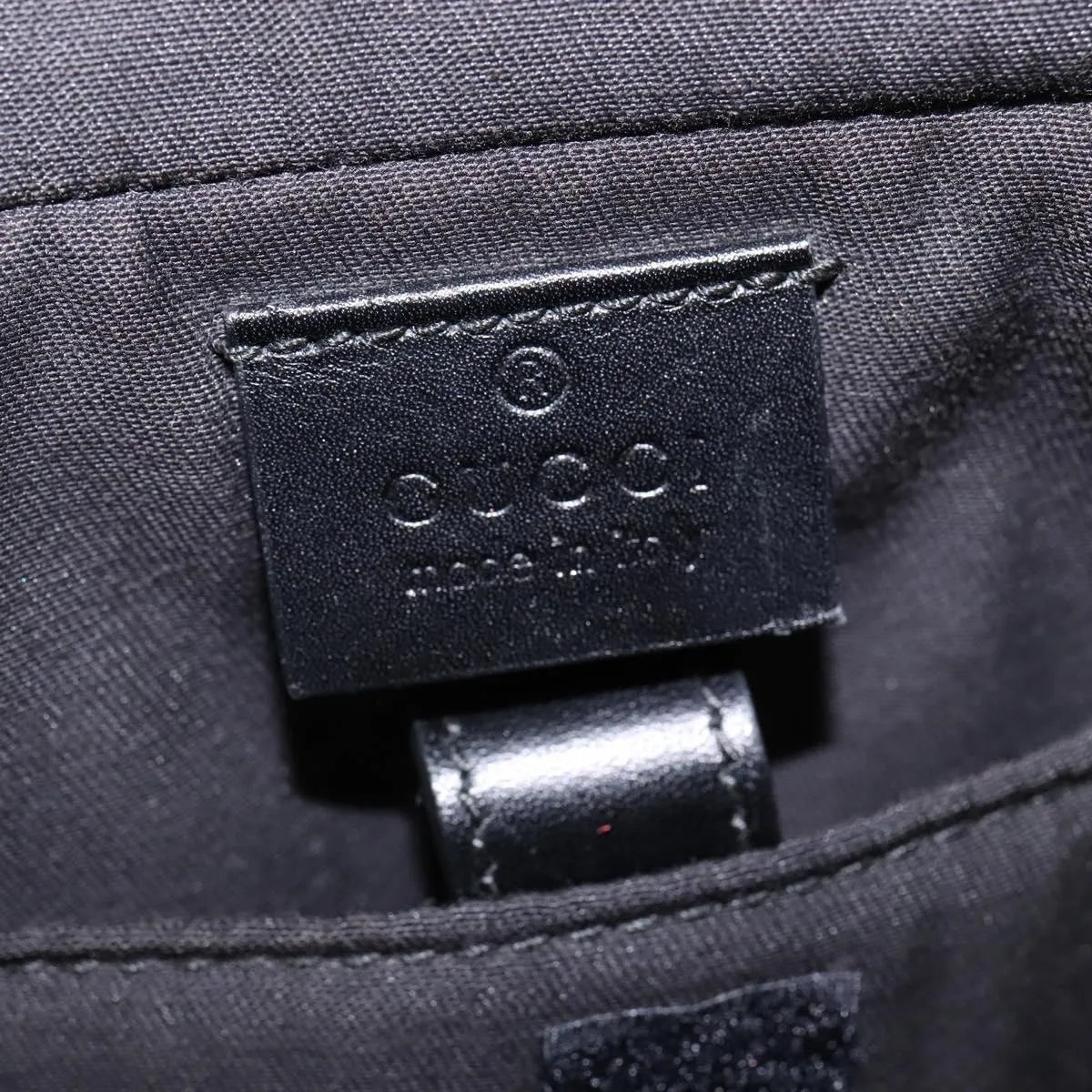 Gucci Bright Convertible Diamante Leather, Black, Leather, Briefcase