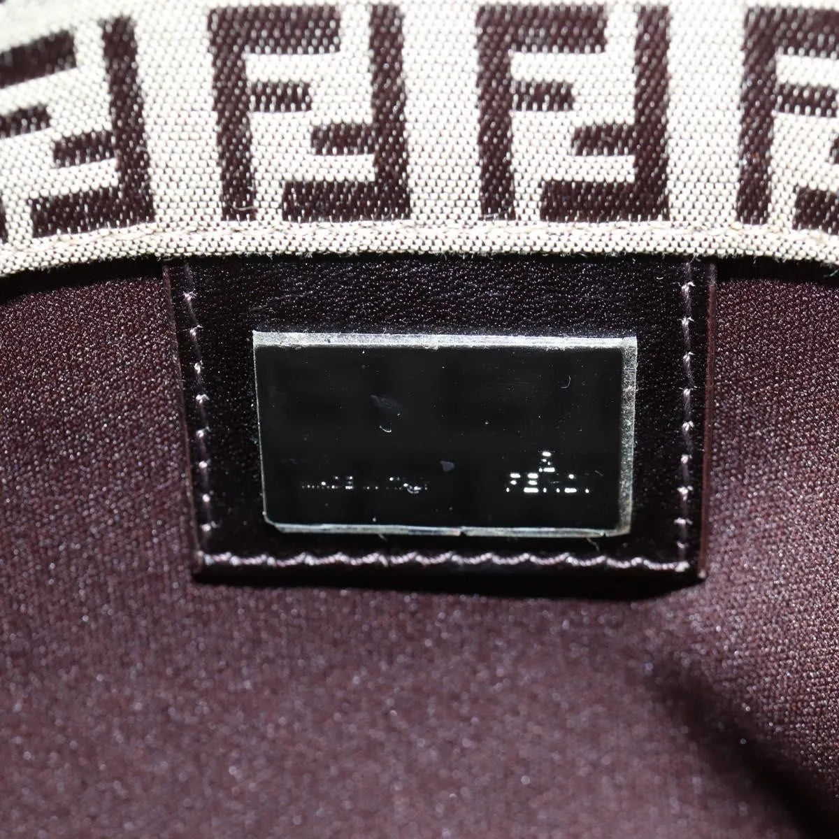 Fendi Vintage Shopping Tote Zucchino Canvas, Beige, Canvas, Shoulder Bag