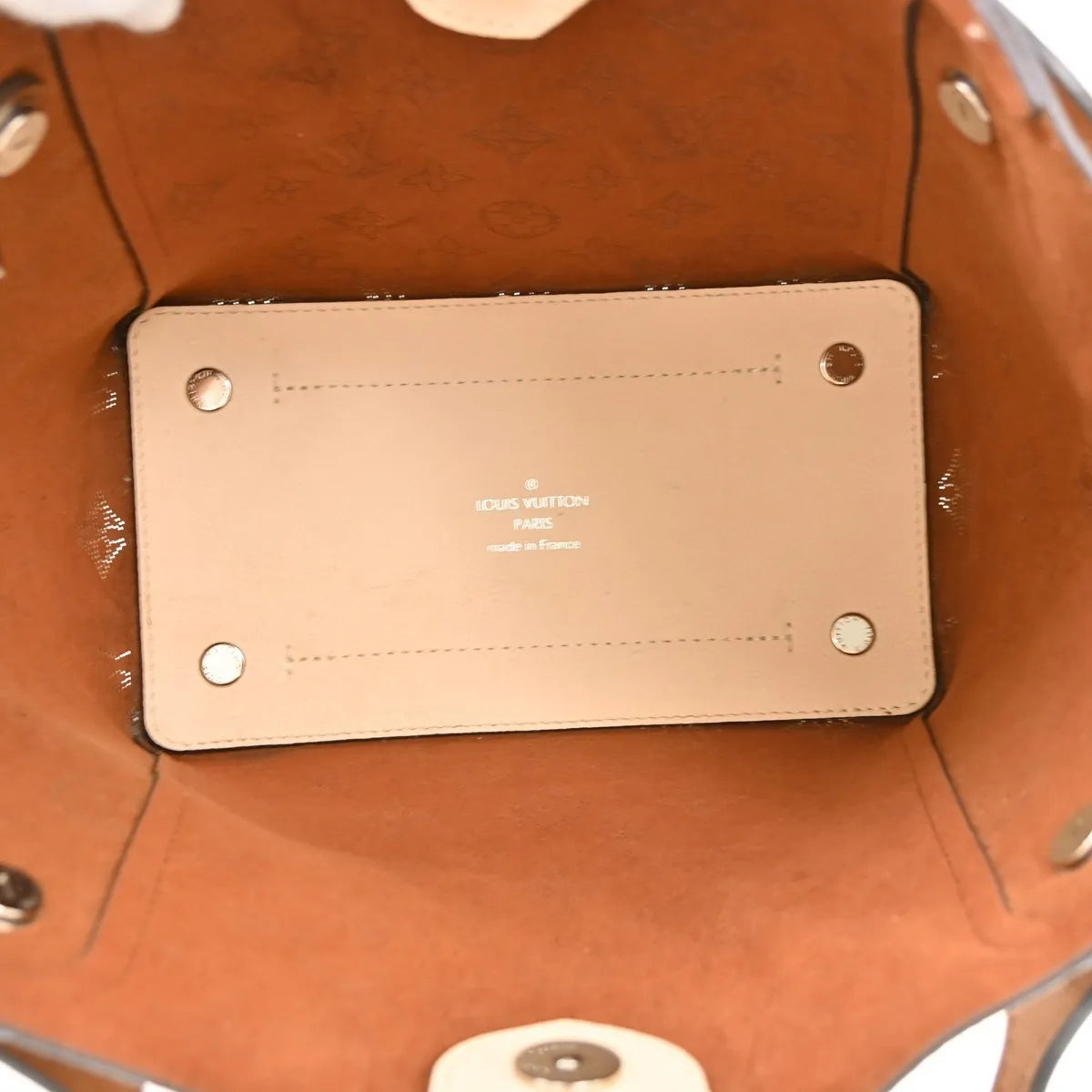Louis Vuitton Hina Mahina Leather, Beige, Leather, Tote Bag