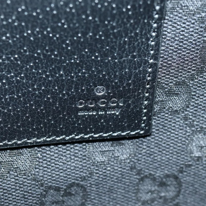 Gucci Horsebit 1955 GG Canvas and white leather, Black, Leather, Clutch