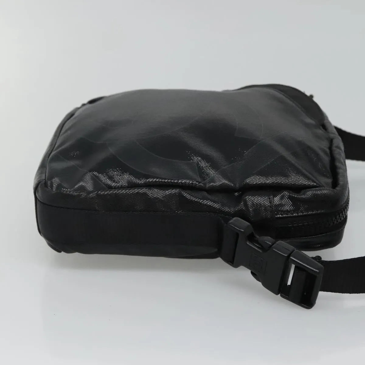 Chanel Sport Line Messenger Coated Canvas, Black, Canvas, Shoulder Bag