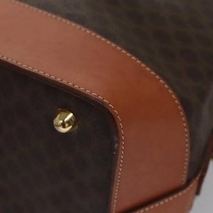 Celine Handbag Canvas, Brown, Canvas, Handbag