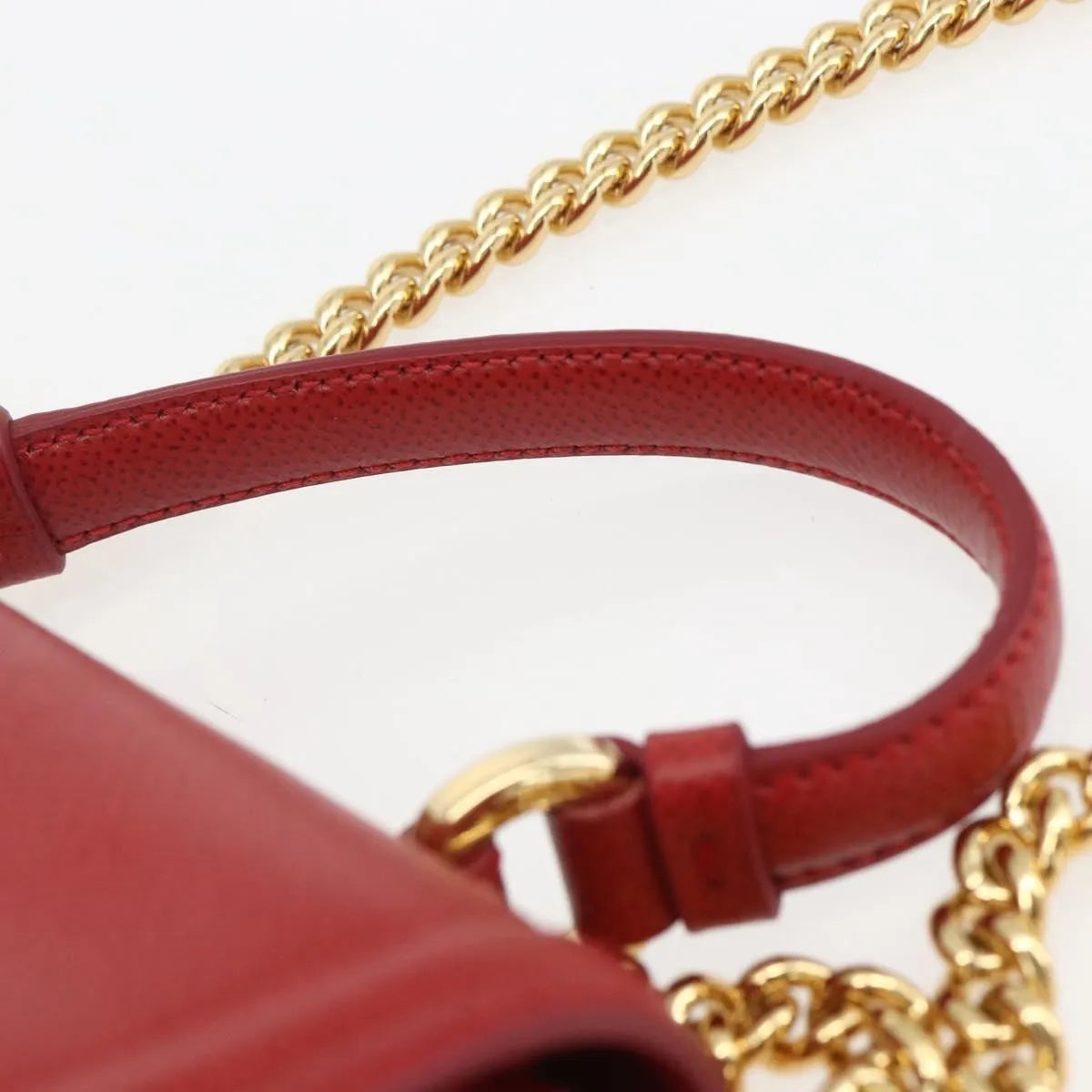 Salvatore Ferragamo Carrie Vara Saffiano Leather, Red, Leather, Shoulder Bag
