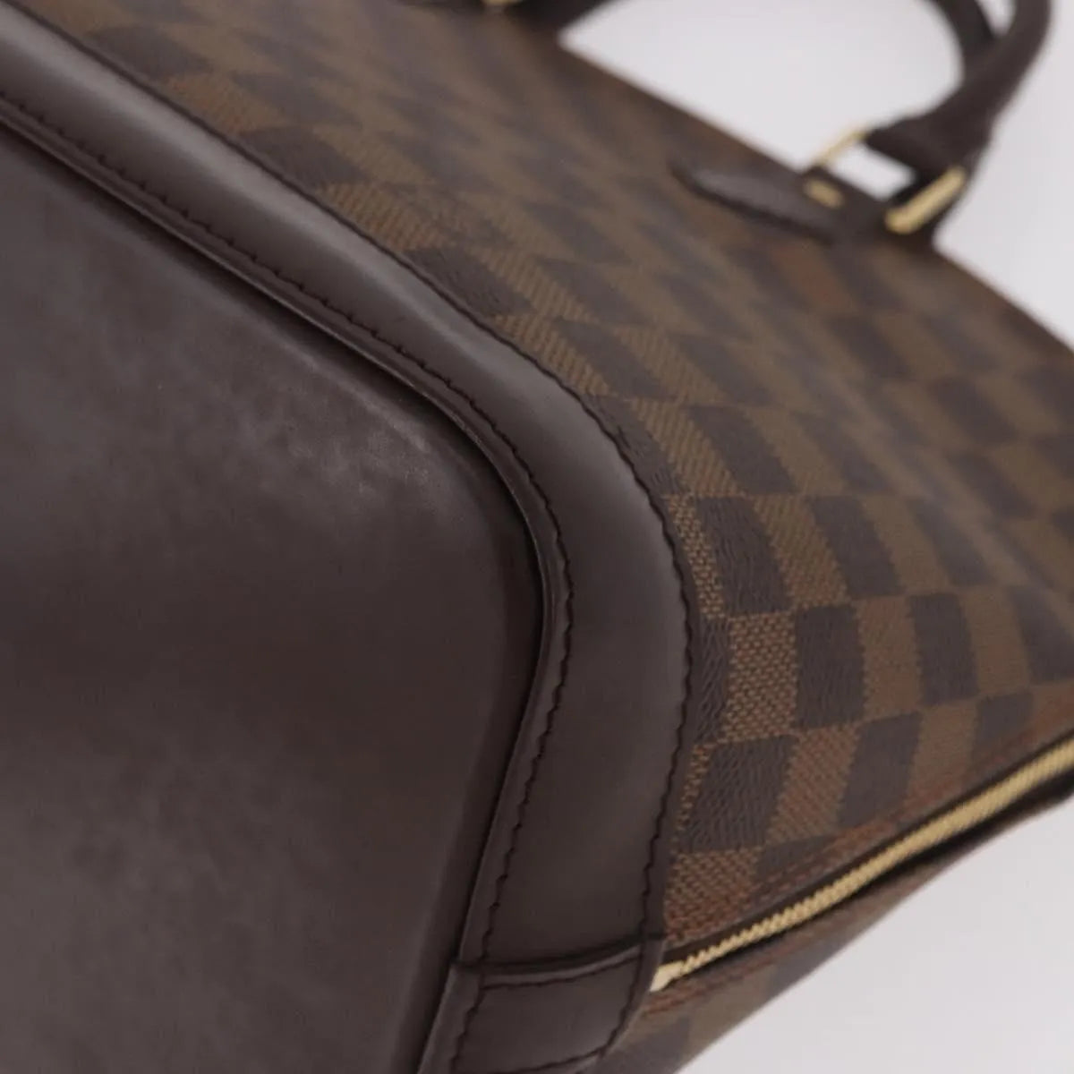 Louis Vuitton Alma Damier, Brown, Canvas, Handbag
