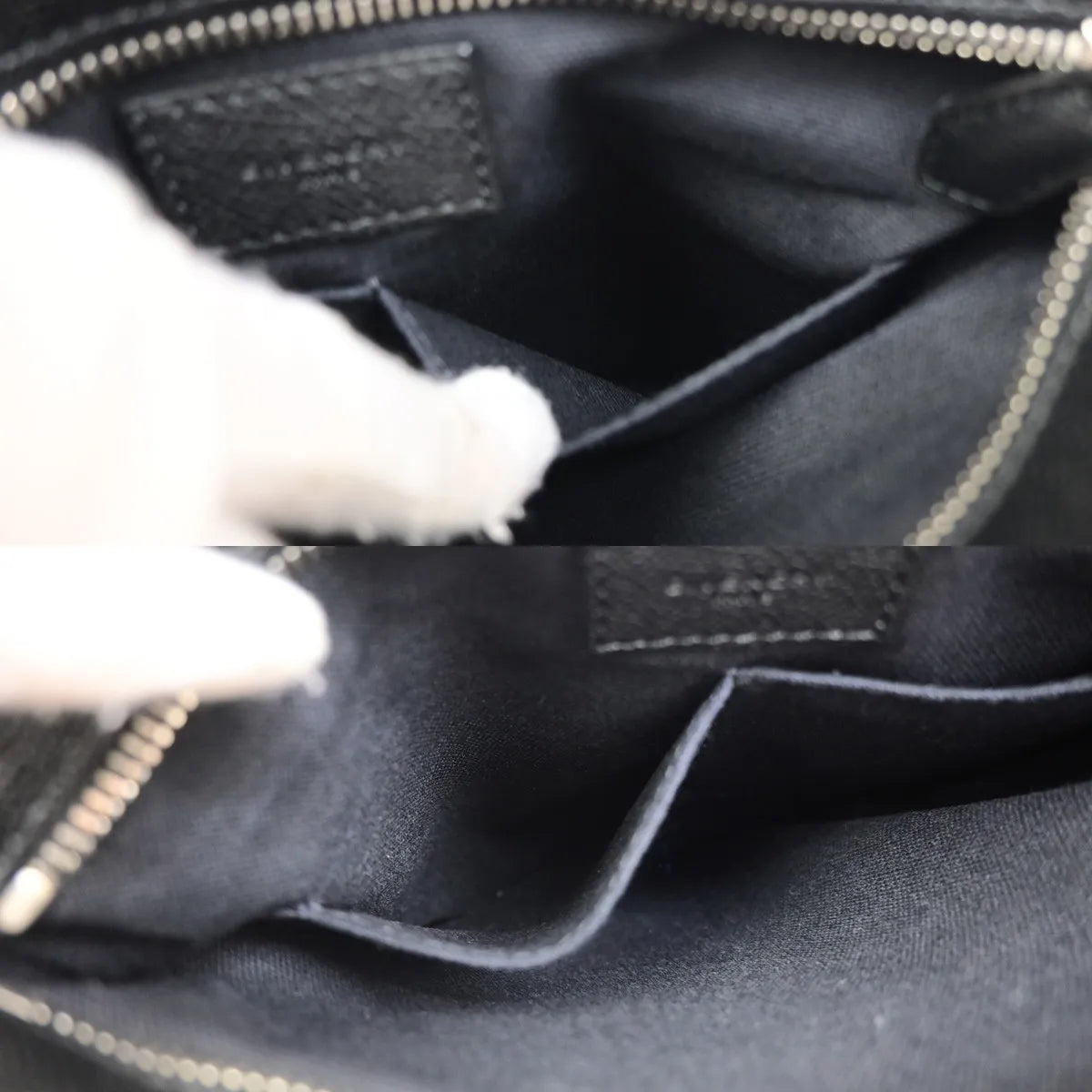 Givenchy Logo Messenger Leather, Black, Leather, Shoulder Bag
