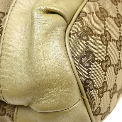Gucci Sukey Top Handle Tote GG Canvas, Beige, Canvas, Tote Bag