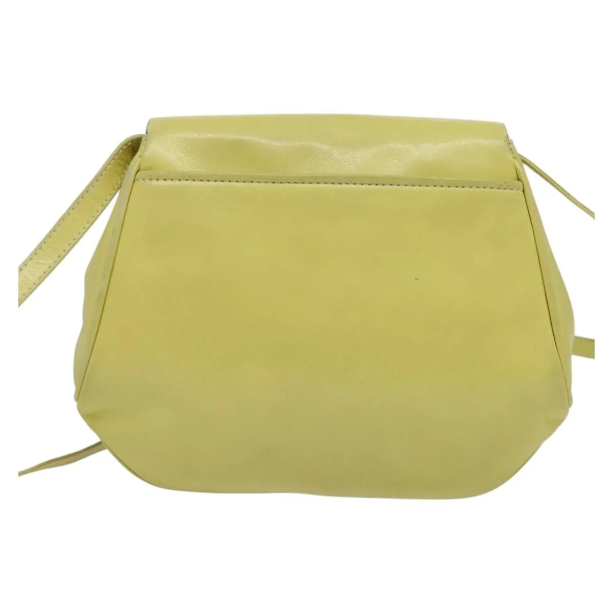 Celine Vintage Leather, Yellow, Leather, Shoulder Bag