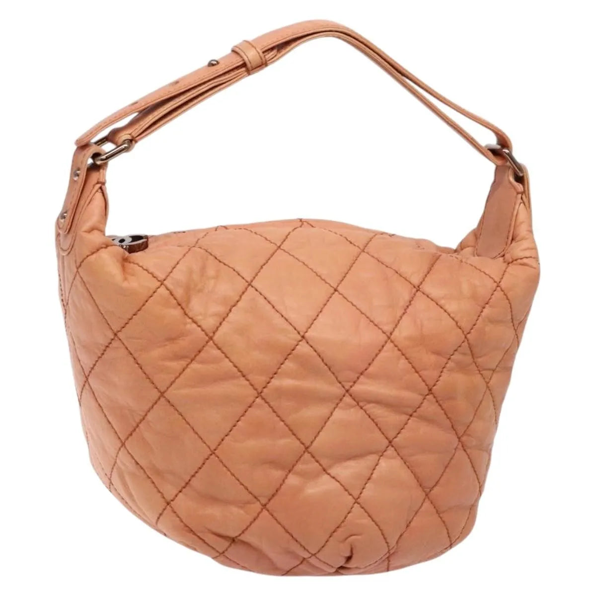 Chanel Cloudy Bundle Hobo Quilted Lambskin, Purple, Leather, Shoulder Bag