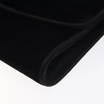 Gucci Vintage Flap Velvet, Black, Velvet, Shoulder Bag