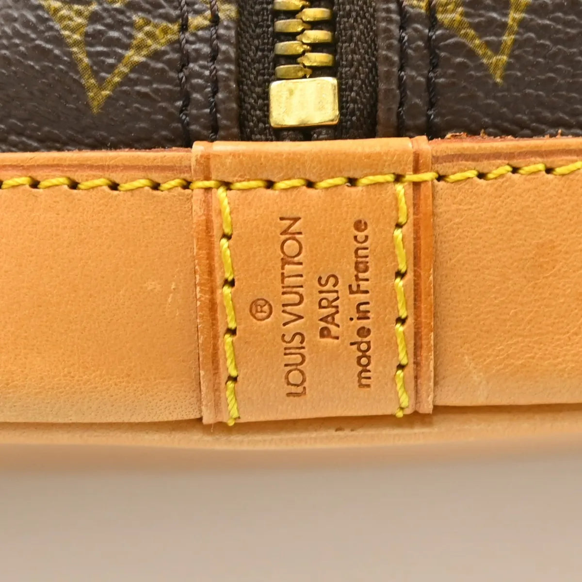 Louis Vuitton Alma Monogram, Brown, Canvas, Handbag
