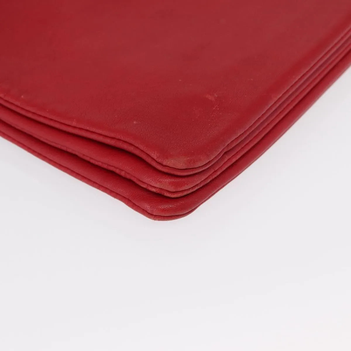 Celine Trio Leather, Red, Leather, Shoulder Bag