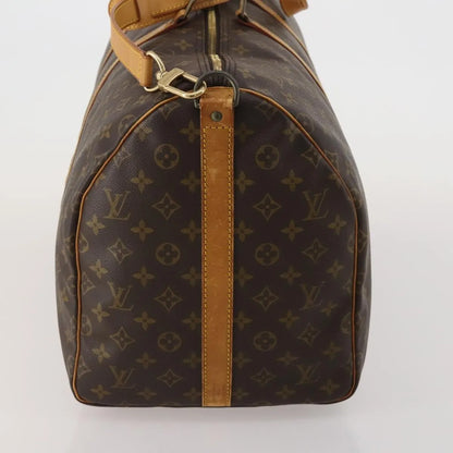 Louis Vuitton Keepall Bandoulière Canvas, Brown, Canvas, Travel Bag
