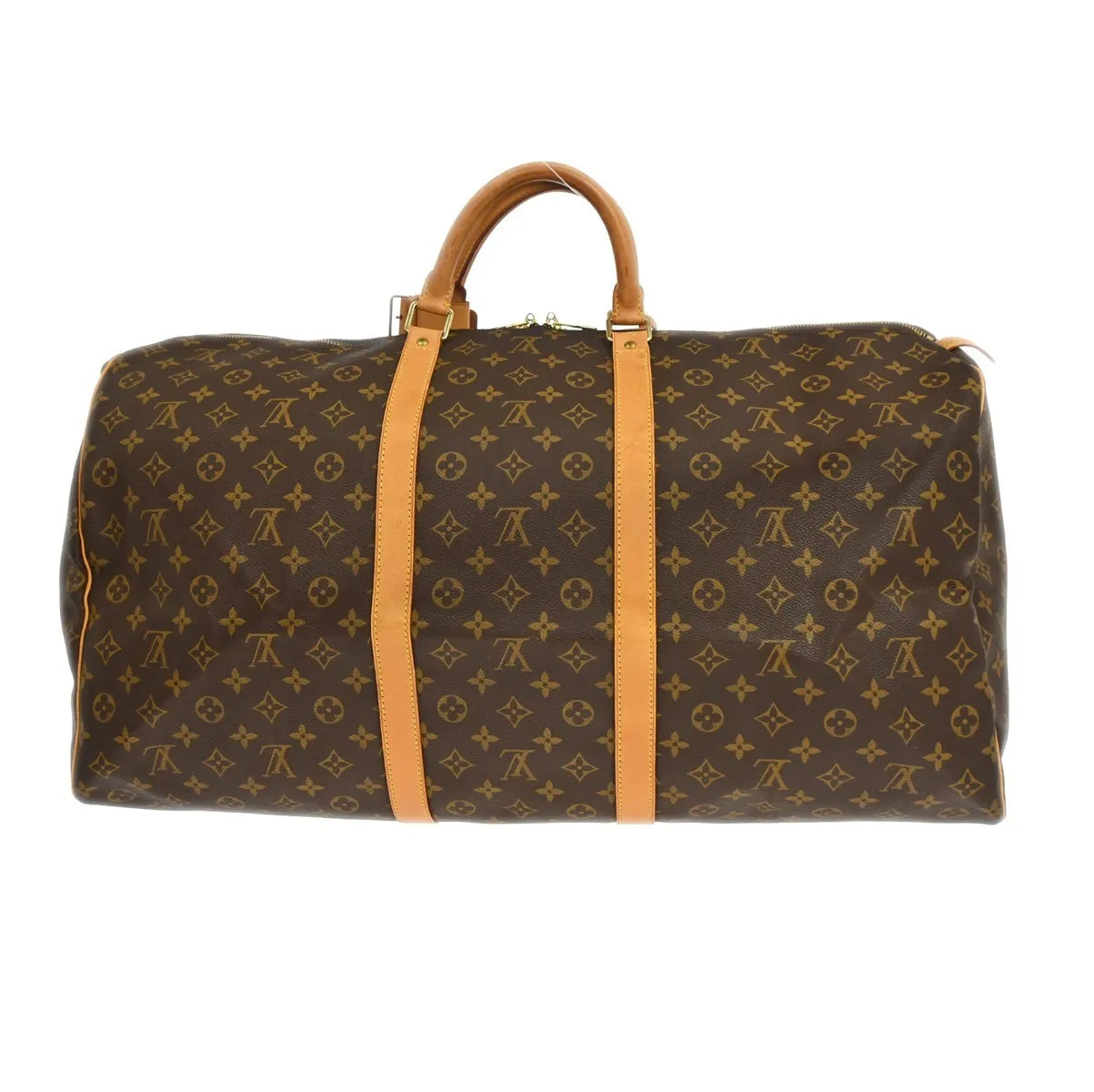 Louis Vuitton Keepall Monogram, Brown, Canvas, Travel Bag