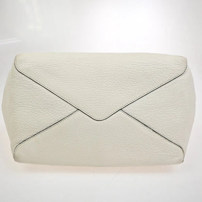 Prada Vintage Tote Leather, White, Leather, Tote Bag