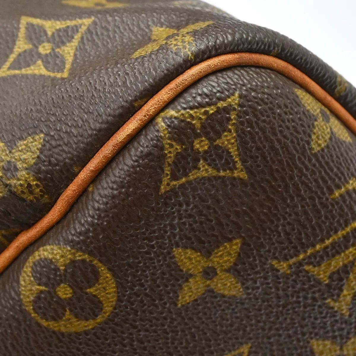 Louis Vuitton Bowling Vanity Printed Tuffetage with Leather, Brown, Canvas, Handbag