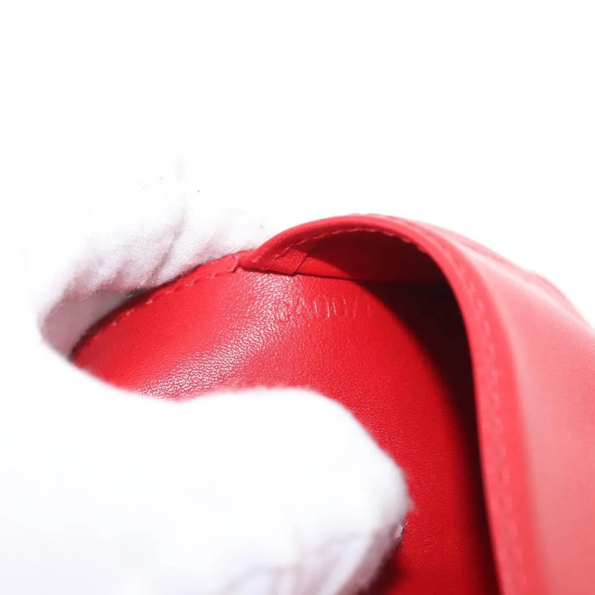 Louis Vuitton Agenda Cover Patent, Red, Patent Leather, Clutch