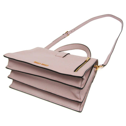 Miu Miu Madras Convertible Compartment Top Handle Leather, Pink, Leather, Handbag