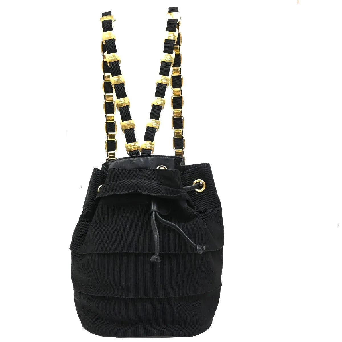 Salvatore Ferragamo Vala Canvas, Black, Canvas, Backpack
