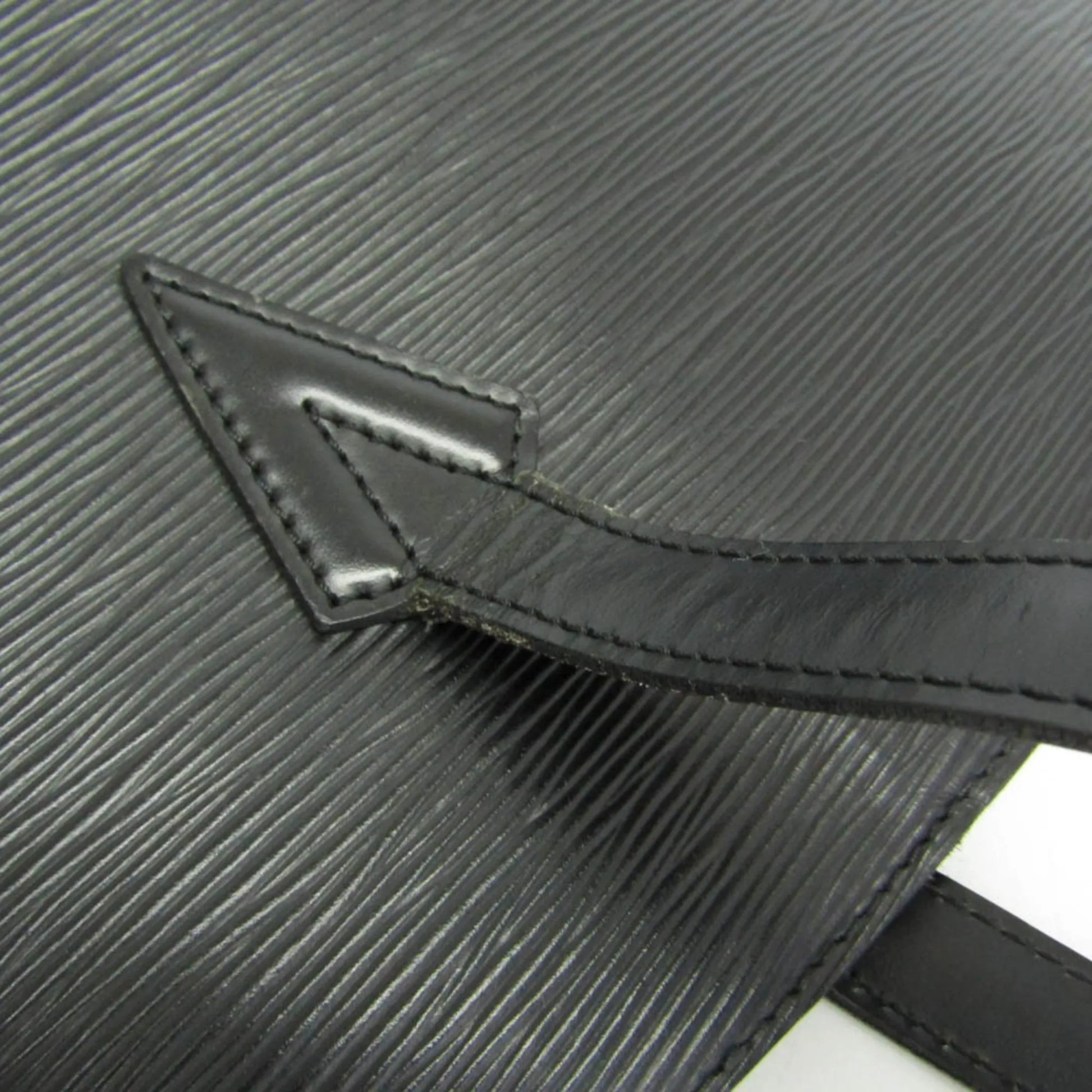 Louis Vuitton Lussac Epi Leather, Black, Leather, Shoulder Bag