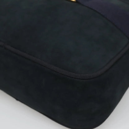 Salvatore Ferragamo Vara Bow camera Suede, Navy, Suede, Shoulder Bag