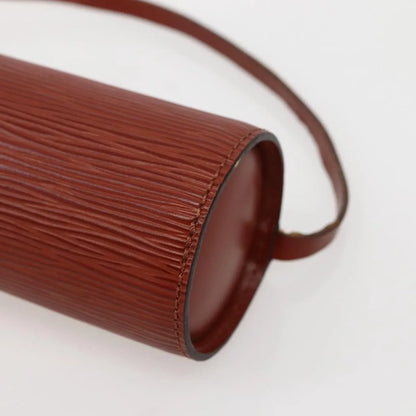 Louis Vuitton Soufflot Pochette Epi Leather, Brown, Leather, Clutch