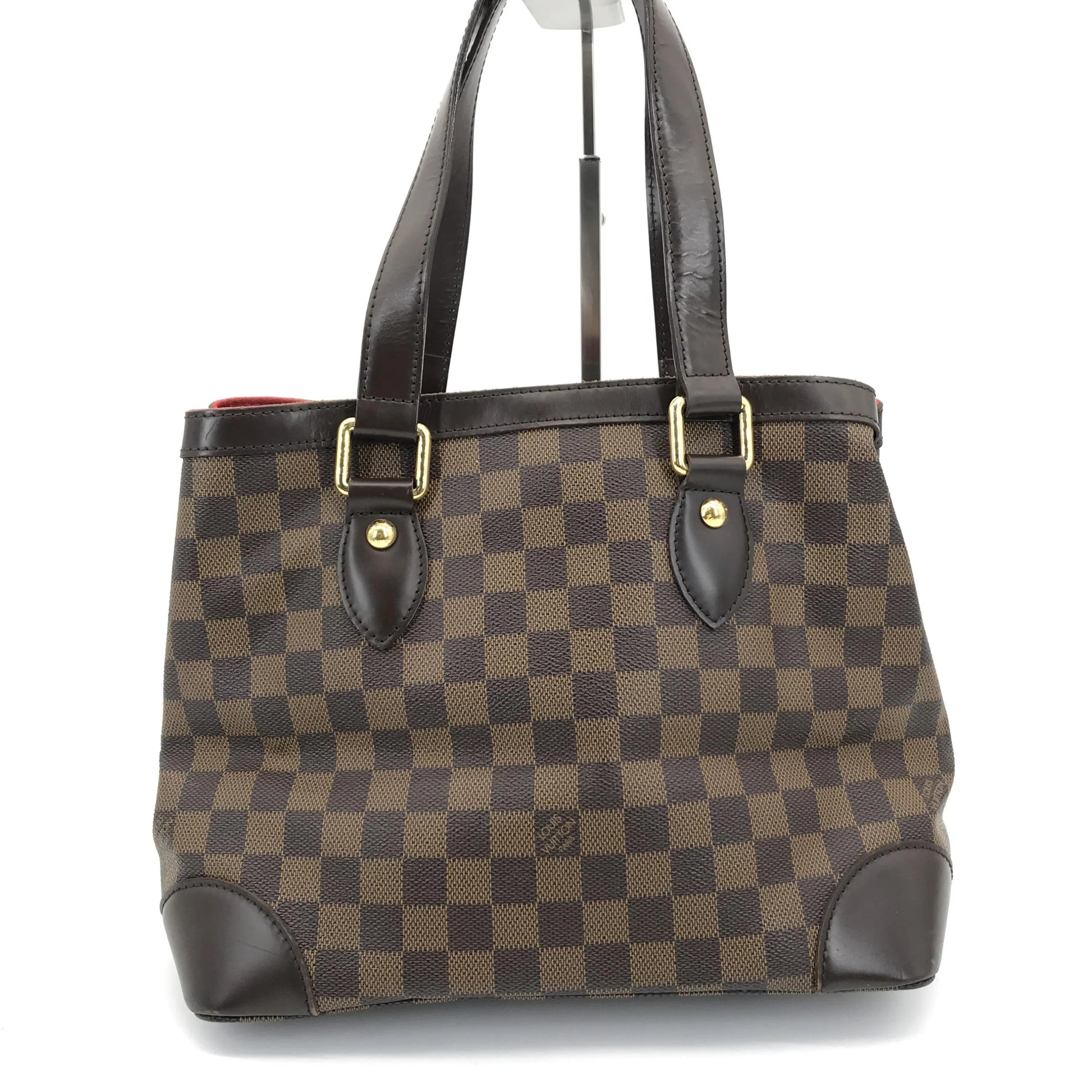 Louis Vuitton Hampstead Damier Ebene, Brown, Canvas, Tote Bag