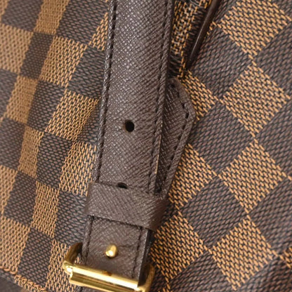 Louis Vuitton Belem Damier Ebene, Brown, Canvas, Shoulder Bag