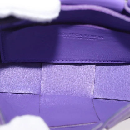 Bottega Veneta Cassette Maxi Intrecciato Leather, Purple, Leather, Clutch