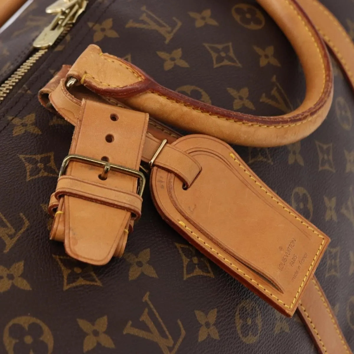 Louis Vuitton Keepall Monogram, Brown, Canvas, Travel Bag