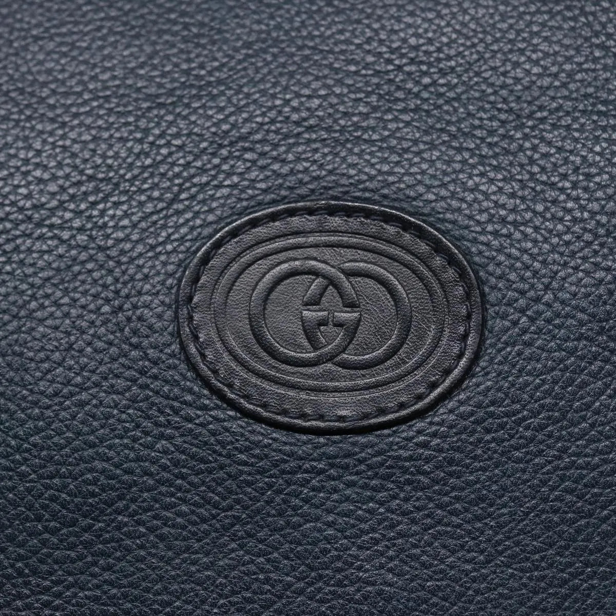 Gucci Vintage Leather, Navy, Leather, Shoulder Bag