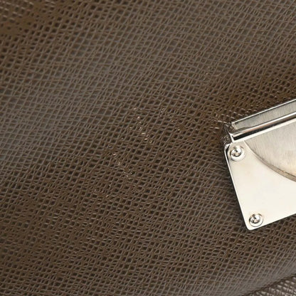 Louis Vuitton Belaia Clutch Taiga Leather, Brown, Leather, Clutch