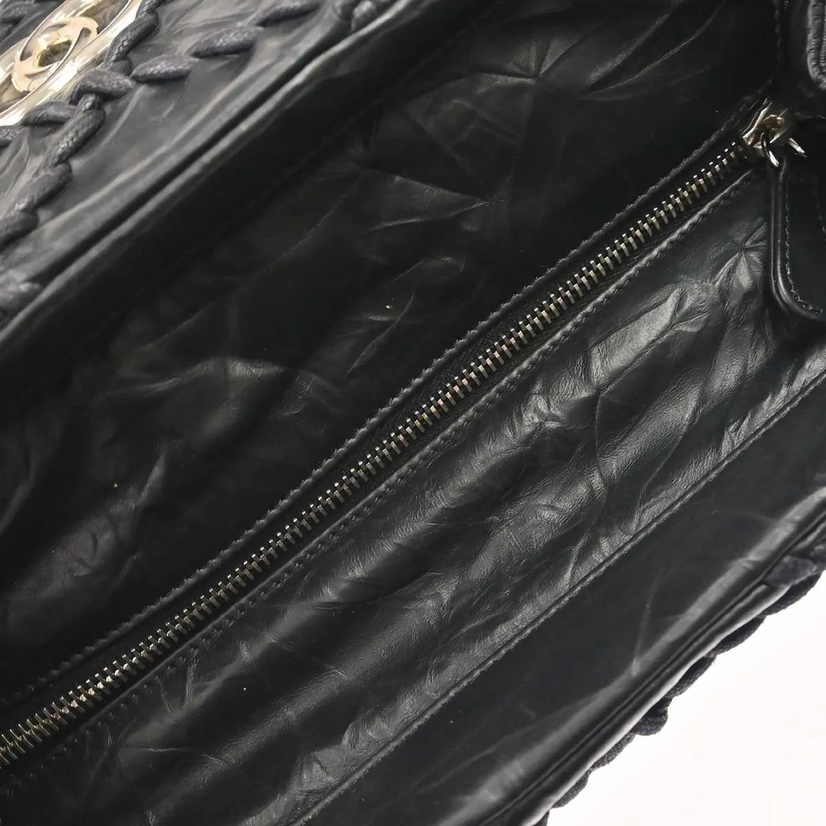 Chanel Ultra Stitch Chain Tote Quilted Calfskin, Black, Leather, Tote Bag