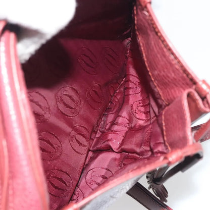 Cartier Tasseled Must de Cartier Leather, Burgundy, Leather, Shoulder Bag