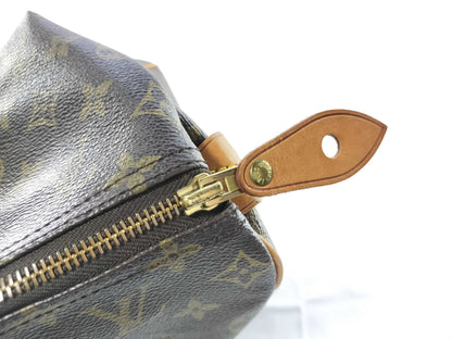 Louis Vuitton Speedy Monogram, Brown, Canvas, Handbag