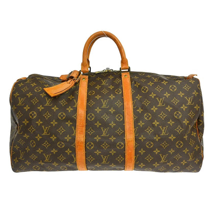 Louis Vuitton Keepall Monogram Canvas, Brown, Canvas, Travel Bag