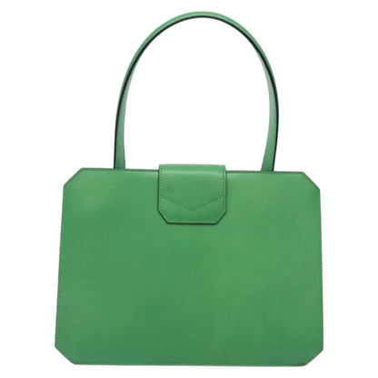 Celine vintage Leather, Green, Leather, Handbag