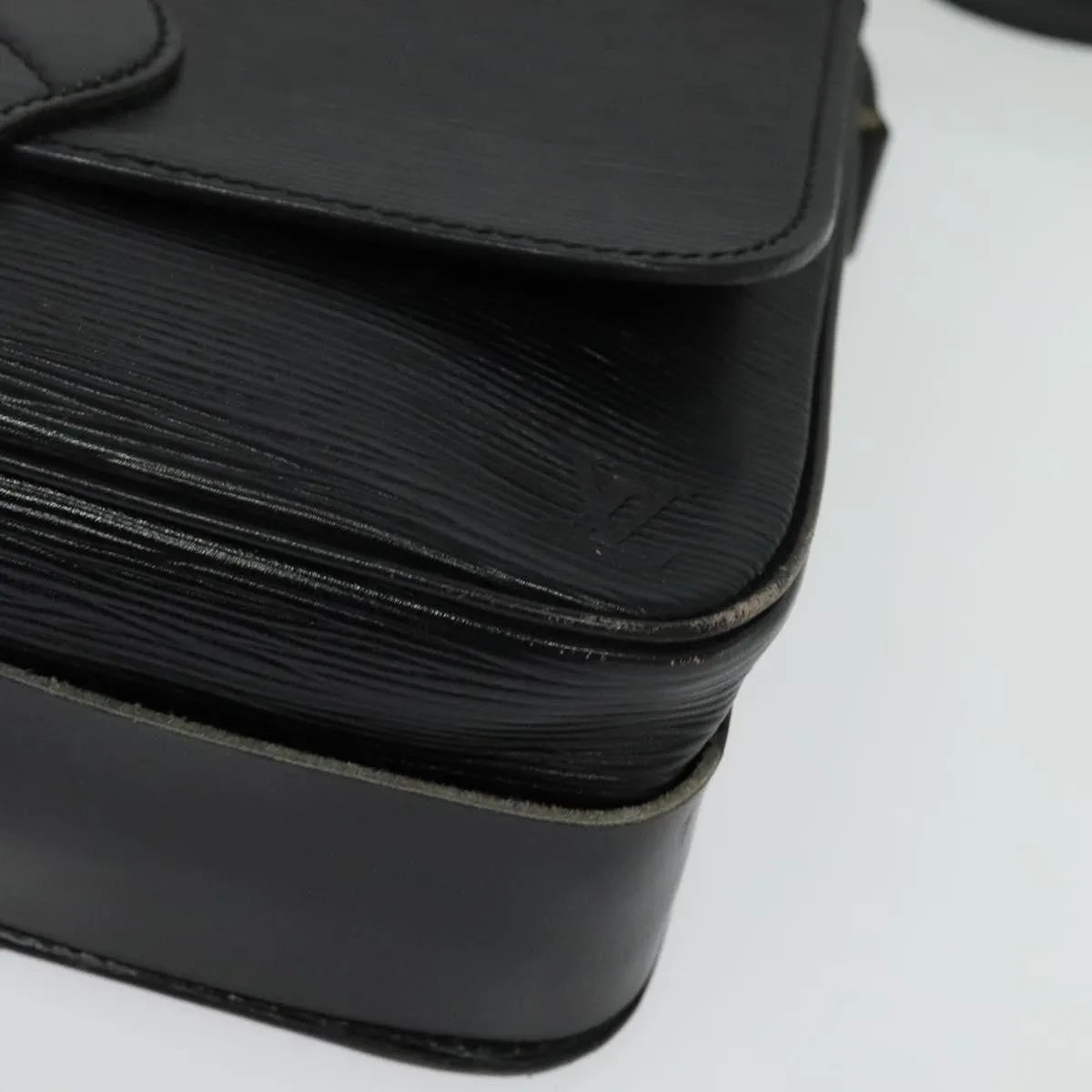 Louis Vuitton Cartouchiere Epi Leather, Black, Leather, Shoulder Bag