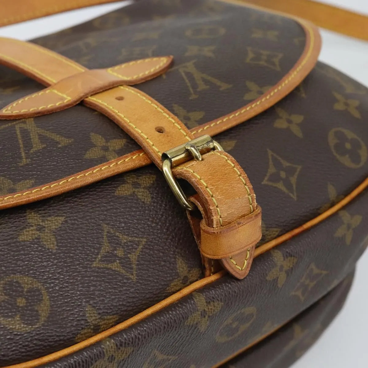 Louis Vuitton Saumur Monogram Canvas, Brown, Canvas, Shoulder Bag
