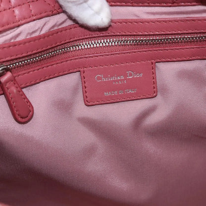 Christian Dior Soft Chain Tote Cannage Quilt Lambskin, Pink, Leather, Handbag